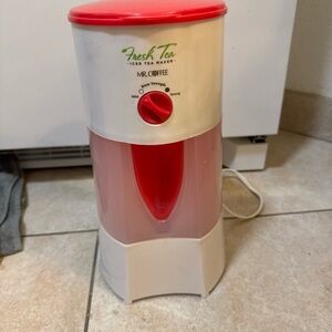 Mr. Coffee Fresh Tea Iced Tea Maker — White and Red no pitcher
